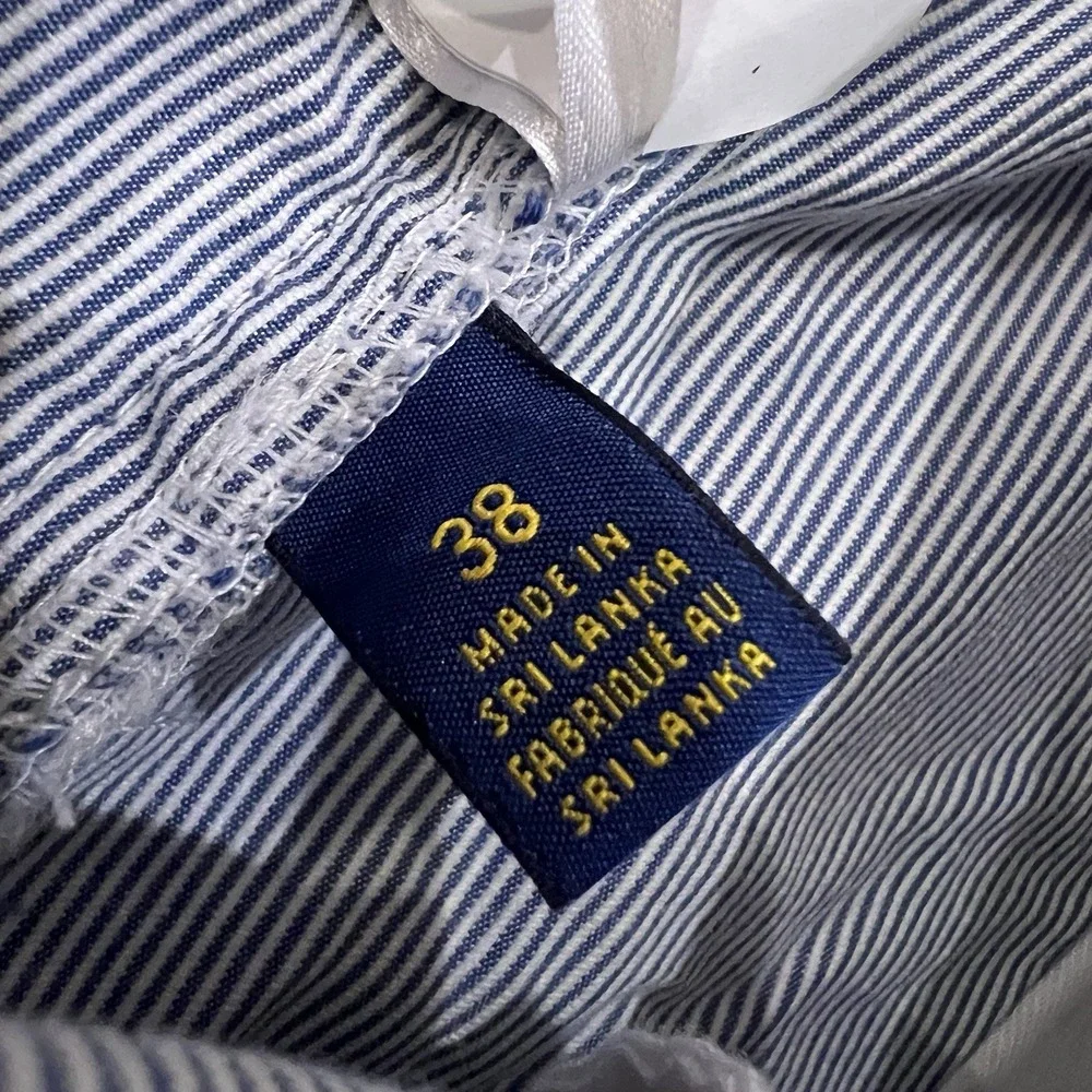 Polo Ralph Lauren Shorts Mens 38x8 Classic Fit Seersucker Pony‎ Logo Nautical
